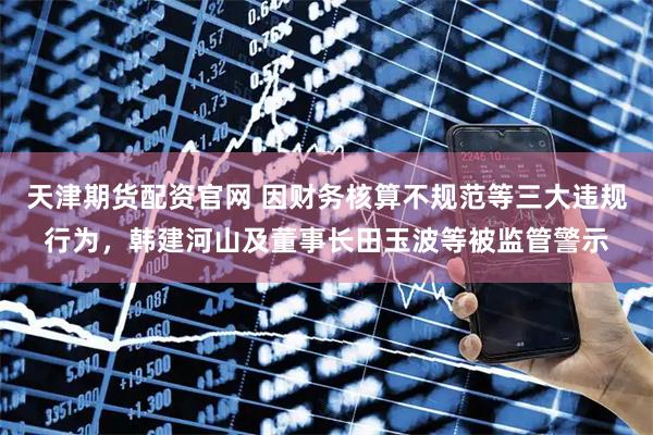 天津期货配资官网 因财务核算不规范等三大违规行为，韩建河山及董事长田玉波等被监管警示