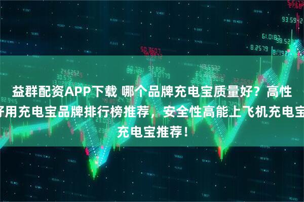 益群配资APP下载 哪个品牌充电宝质量好？高性价比好用充电宝品牌排行榜推荐，安全性高能上飞机充电宝推荐！